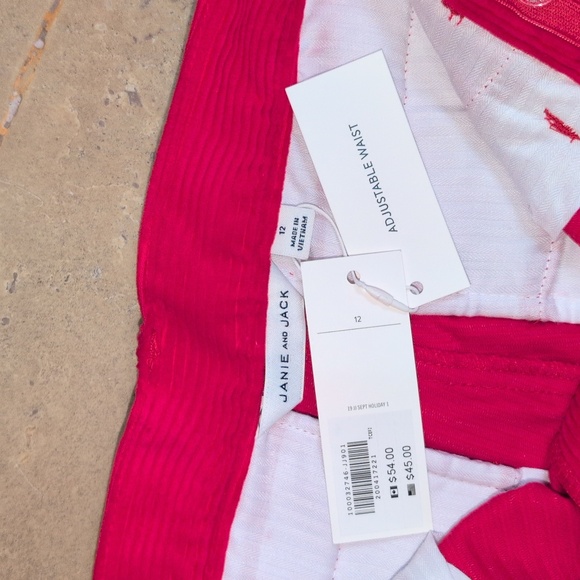 Janie and Jack boy pants. Red corduroy. Size 12. - Picture 3 of 4